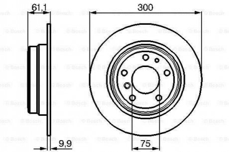 0986478321 BOSCH Тормозной диск