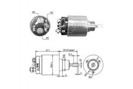 ZM1473 ZM Втягуюче реле