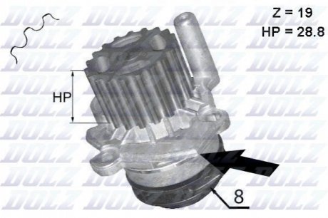 A224 DOLZ Насос водяной