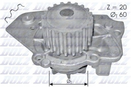 T136 DOLZ Насос системи охолодження