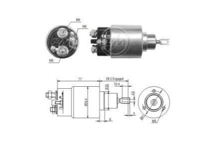 ZM6973 ZM Втягуюче реле