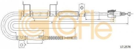 17.2576 COFLE Трос ручника