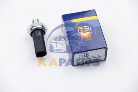 7.0135 FACET Датчик давления масла (1,2-1,6bar/ 1 конт./черный) VW T4/Golf IV/Audi A4/A6 1.6-