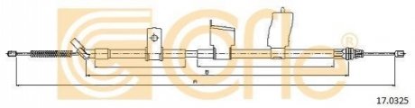 17.0325 COFLE Трос ручника