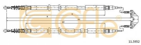 11.5952 COFLE Трос ручника