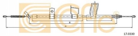 17.0330 COFLE Трос ручника