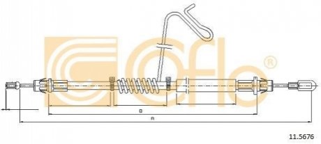11.5676 COFLE Трос ручника