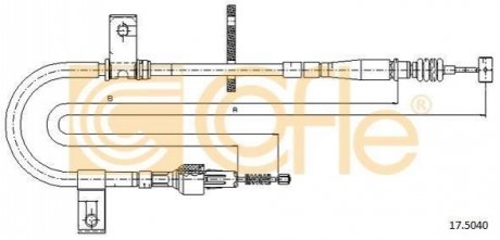 17.5040 COFLE Трос ручника