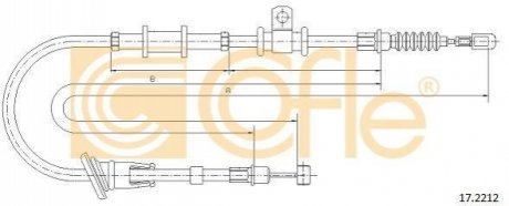 17.2212 COFLE Трос ручника