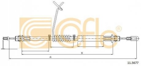 11.5677 COFLE Трос ручника