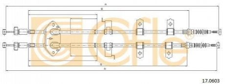17.0603 COFLE Трос ручника