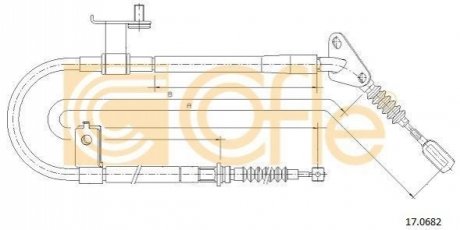17.0682 COFLE Трос ручника