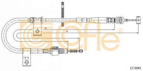 17.5041 COFLE Трос ручника