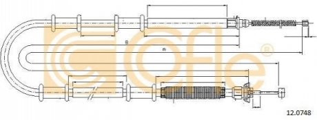 12.0748 COFLE Трос ручника