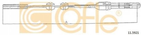 11.5921 COFLE Трос ручника