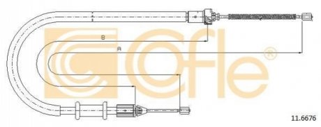 11.6676 COFLE Трос ручника