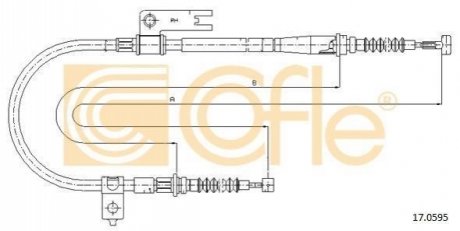 17.0595 COFLE Трос ручника