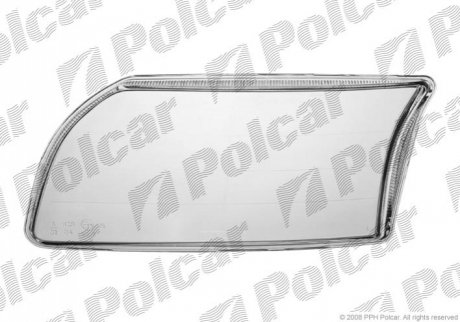 9080111E Polcar Стекло фары