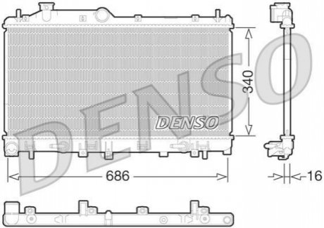 DRM36015 DENSO Конденсер