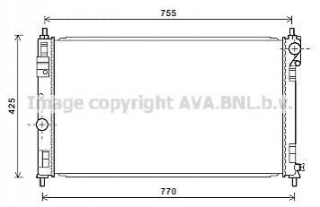 CRA 2121 AVA COOLING Радиатор охлаждения двигателя (CRA2121) AVA