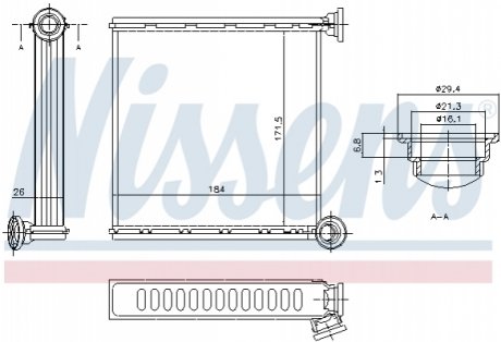 73980 NISSENS Отопитель