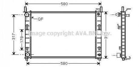 FDA 2324 AVA COOLING Радiатор