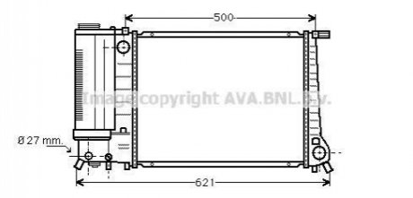 BW 2101 AVA COOLING Радiатор