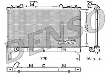 DRM44023 DENSO Радіатор