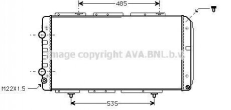 PE2150 AVA COOLING Радiатор