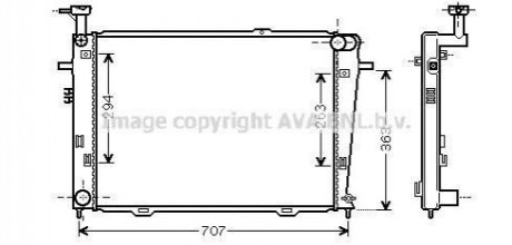 HY 2210 AVA COOLING Радiатор