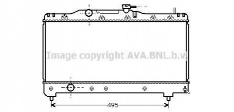 TO 2141 AVA COOLING Радiатор