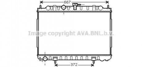 DN 2238 AVA COOLING Радiатор