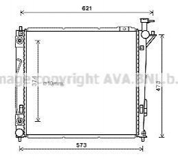 HY 2339 AVA COOLING Радиатор охлаждения двигателя (HY2339) AVA