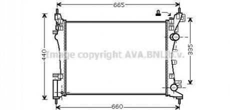 OLA2408 AVA COOLING Радiатор