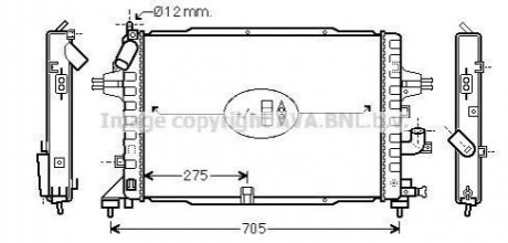 OLA2364 AVA COOLING Радиатор охлаждения двигателя (OLA2364) AVA