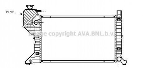 MSA 2183 AVA COOLING Радiатор