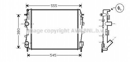 RTA 2325 AVA COOLING Радiатор