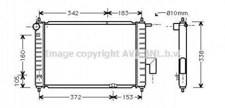 DWA2046 AVA COOLING Радiатор