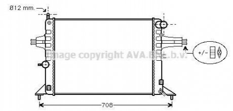 OL 2272 AVA COOLING Радиатор охлаждения двигателя (OL2272) AVA