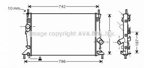 FDA 2369 AVA COOLING Радиатор охлаждения двигателя (FDA2369) AVA