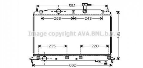 HY2188 AVA COOLING Радиатор охлаждения двигателя (HY2188) AVA