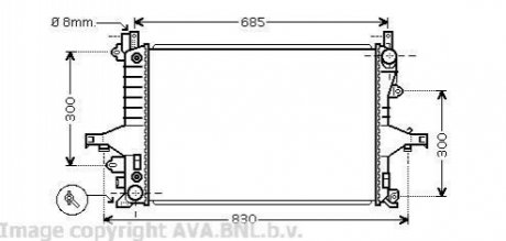 VO 2115 AVA COOLING Радiатор