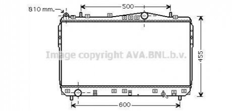 DWA2073 AVA COOLING Радіатор охолодження NUBIRA/LACETTI MT 03-1,6-1,8 (Ava)