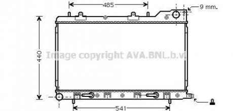 SU 2054 AVA COOLING Радиатор охлаждения двигателя (SU2054) AVA