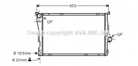 BWA 2278 AVA COOLING Радiатор