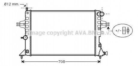 OLA 2296 AVA COOLING Радiатор