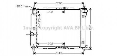 DWA 2066 AVA COOLING Радiатор