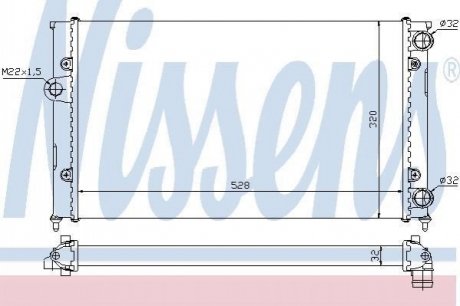 651941 NISSENS Радіатор охолоджування