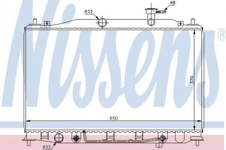 67503 NISSENS Радіатор охолоджування