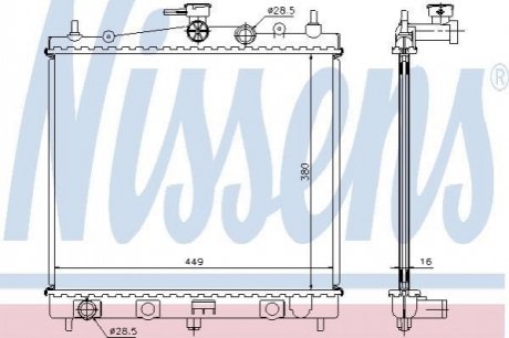 62902A NISSENS Радіатор охолодження